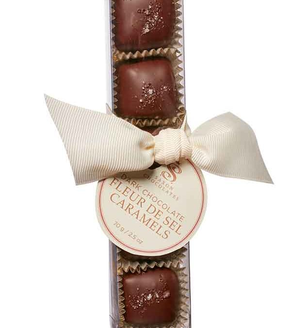 saxon chocolates dark chocolate fleur de sel caramels wholesale