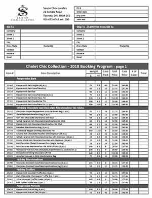 saxon 2018 Chalet Booking Price List