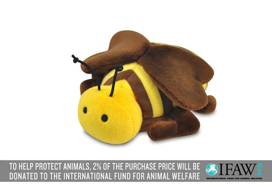 pet play bumblebee plush dog squeaky toy