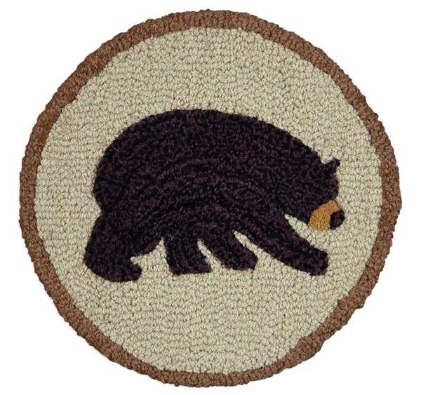 vermont-bear-Hooked-Wool-Chair-Pad -chandler-4-corners